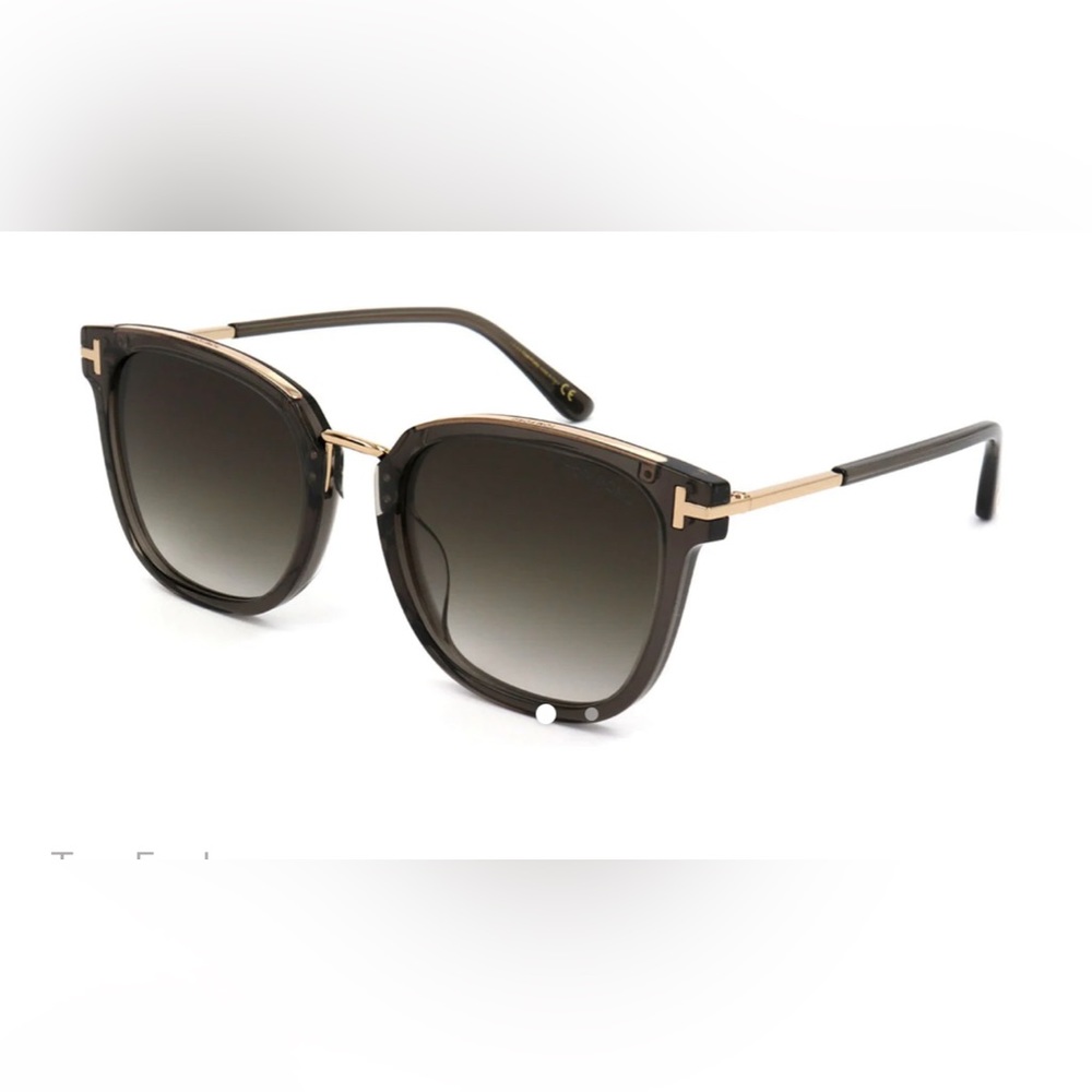 TOM FORD FT0804-K 01D SUNGLASSES - Shiny Black / Smoke polarized